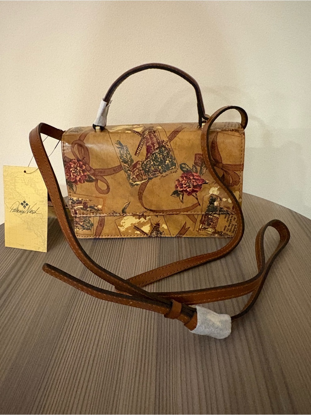 WT Patricia Nash My European Trip Goring Crossbody Bag Vintage Map Print
